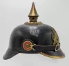 Bavarian "BING" Black Laquered Metal Ersatz Pickelhaube Visuel 5